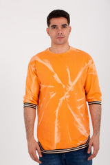 Mens Round Neck T-shirt Made Of Summer Milton Material With A Unique Cut