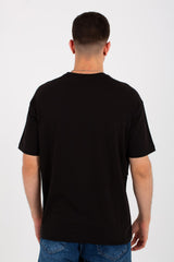 Mens Round Over Size T-Shirt In Summer Melton Material With A Pocket On The Front