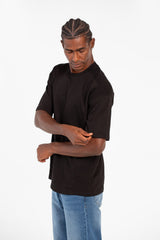 Men's Tomato Summer Melton Oversized T-Shirt With Short Sleeves And Crew Neck