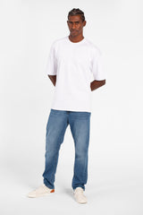 Men's Tomato Summer Melton Oversized T-Shirt With Short Sleeves And Crew Neck