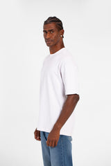 Men's Tomato Summer Melton Oversized T-Shirt With Short Sleeves And Crew Neck