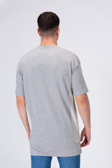 Mens Basic Plain Long Back T-shirt With A Unique Modern Cut