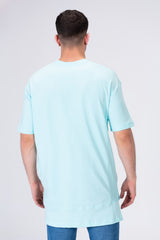 Mens Basic Plain Long Back T-shirt With A Unique Modern Cut