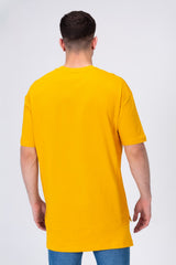 Mens Basic Plain Long Back T-shirt With A Unique Modern Cut