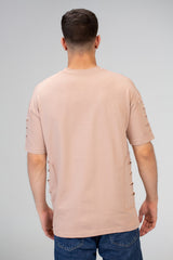 Mens Oversize Short Sleeves T-shirt With Round Neck And Milton Material