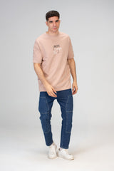 Mens Oversize Short Sleeves T-shirt With Round Neck And Milton Material
