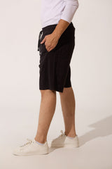 Men's High Quality Basic Linen Short With Drawstring At The Waist And Pockets