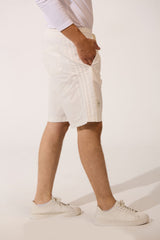 Men's High Quality Basic Linen Short With Drawstring At The Waist And Pockets