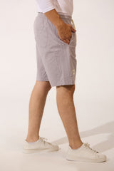 Men's High Quality Basic Linen Short With Drawstring At The Waist And Pockets