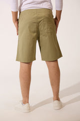 Men's High Quality Basic Linen Short With Drawstring At The Waist And Pockets