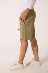 Men's High Quality Basic Linen Short With Drawstring At The Waist And Pockets