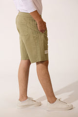Men's High Quality Basic Linen Short With Drawstring At The Waist And Pockets