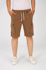 Men's Gabardine Short With Elastic Waistband And Pockets In High Quality Design