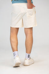 Mens waterproof Shorts With Tomato Badge In The Front And Elastic In The Middle