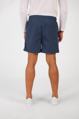 Men's Basic Plain Waterproof Swim Short With Drawstring And Pockets