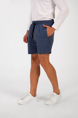 Men's Basic Plain Waterproof Swim Short With Drawstring And Pockets