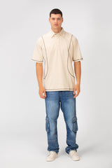 Men's Polo Collar Regular Fit Half Sleeve T-Shirt with Unique Modern Cut