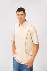 Men's Polo Collar Regular Fit Half Sleeve T-Shirt with Unique Modern Cut