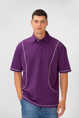 Men's Polo Collar Regular Fit Half Sleeve T-Shirt with Unique Modern Cut