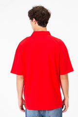 Men's Basic Regular Fit Polo T-Shirt With Half Front Zip And Short Sleeves