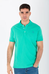 قميص بولو رجالي بقصة عادية مع ياقة وشارة Tomato