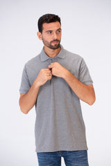 قميص بولو رجالي بقصة عادية مع ياقة وشارة Tomato