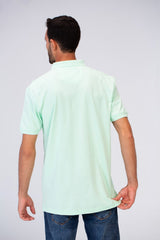 Mens Slim Fit Half Sleeve Polo T-shirt With Tomato Print On The Front