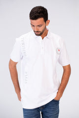 Mens Slim Fit Half Sleeve Polo T-shirt With Tomato Print On The Front