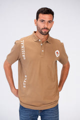 Mens Slim Fit Half Sleeve Polo T-shirt With Tomato Print On The Front