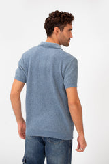Men's Slim Fit Short Sleeve Half Zip High Quality Polo T-Shirt
