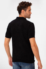 Men's Slim Fit Short Sleeve Half Zip High Quality Polo T-Shirt