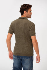 Men's Slim Fit Short Sleeve Half Zip High Quality Polo T-Shirt
