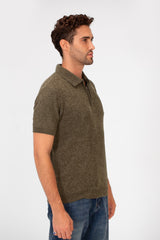 Men's Slim Fit Short Sleeve Half Zip High Quality Polo T-Shirt