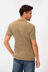 Men's Slim Fit Short Sleeve Half Zip High Quality Polo T-Shirt