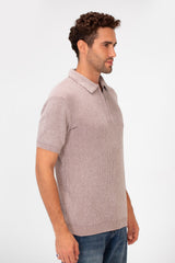 Men's Slim Fit Short Sleeve Half Zip High Quality Polo T-Shirt