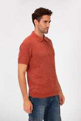 Men's Slim Fit Short Sleeve Half Zip High Quality Polo T-Shirt