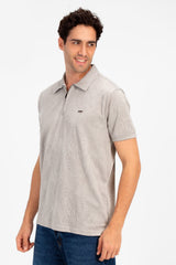 Men's Slim Fit Half Sleeve Wooded Polo T-Shirt