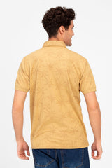 Men's Slim Fit Wooded Polo T-Shirt