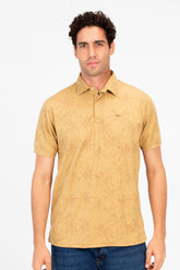 Men's Slim Fit Wooded Polo T-Shirt