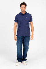 Men's Slim Fit Wooded Polo T-Shirt