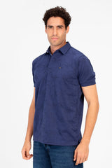 Men's Slim Fit Wooded Polo T-Shirt