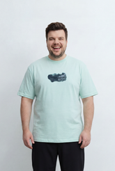 Men’s Tomato Store Big Size Graphic T-Shirt Front Print Back Artwork Inspired By Outdoor Exploration