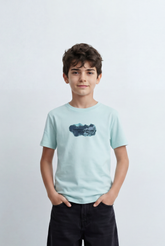 Boy’s Tomato Store Back Graphic T-Shirt Featuring An Outdoor Inspired Artwork Large Print