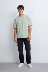 Men’s Tomato Store Oversized T-Shirt Clean Design Subtle Graphic Detail