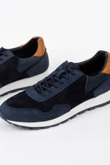 Men's Suede Shoes With A Trendy Style And Front Lace-Up