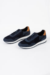 Men's Suede Shoes With A Trendy Style And Front Lace-Up