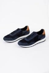 Men's Suede Shoes With A Trendy Style And Front Lace-Up