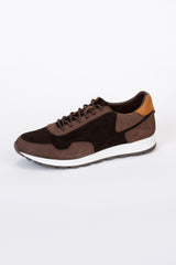Mens Shoes Two Tone Suede Lace Up Shoes