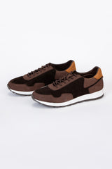 Mens Shoes Two Tone Suede Lace Up Shoes