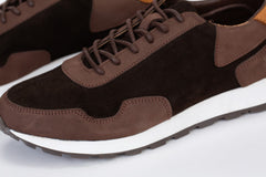 Mens Shoes Two Tone Suede Lace Up Shoes